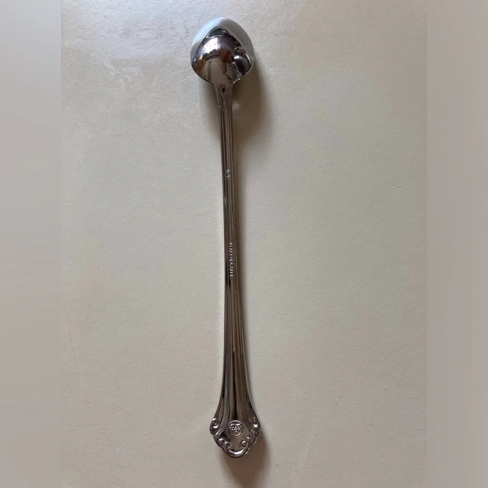Pfaltzgraff Meridian 18/0 Stainless Iced Tea /Ice Cream Spoons (7)-Discontinued
